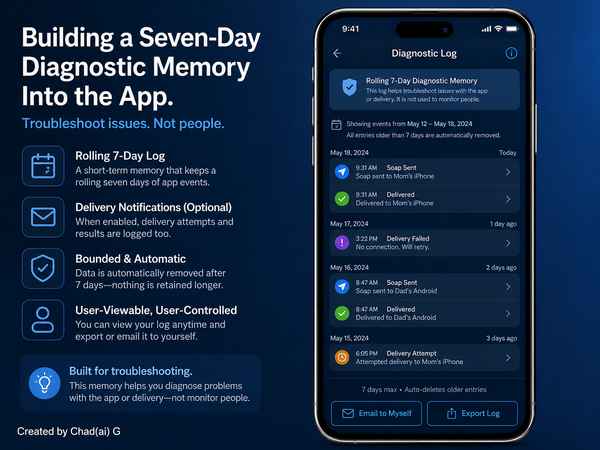 28 - Building a Seven-Day Diagnostic Memory Into the App